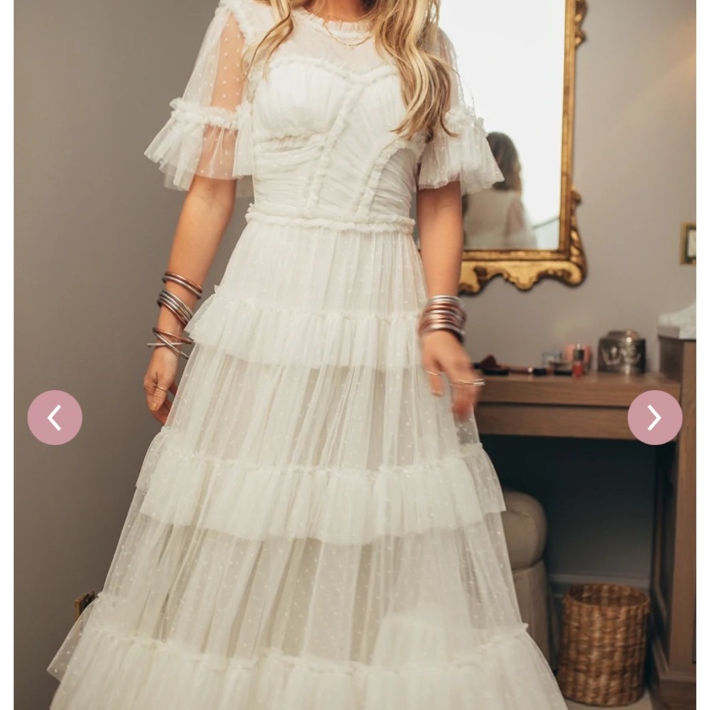 Ivy City Whimsical Dress in White!